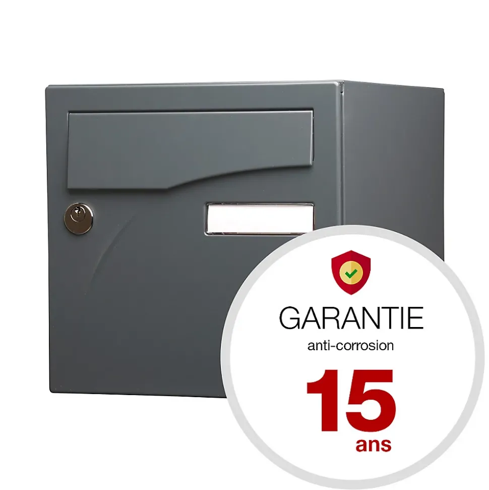 Boite aux lettres Préface 2 portes Gris anthracite RAL 7016M