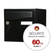 Boite aux lettres Préface 2 portes Noir mat RAL 9005M