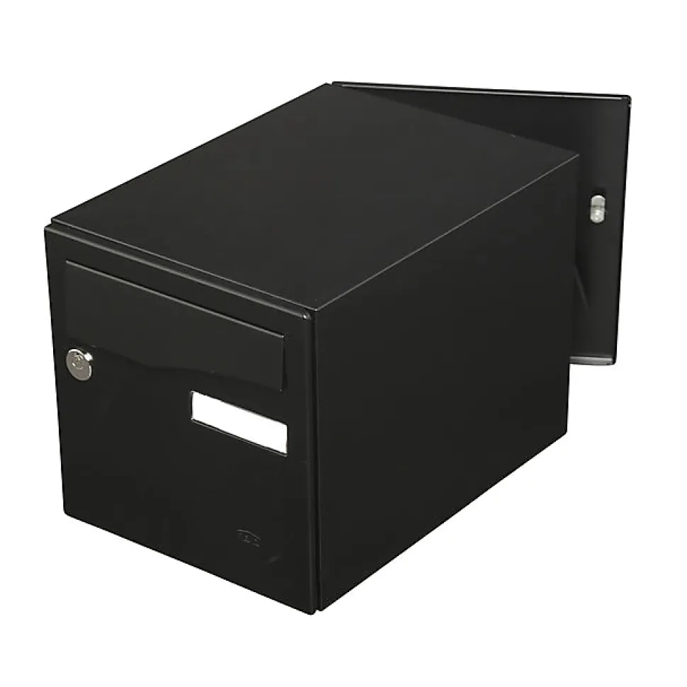 Boite aux lettres Préface 2 portes Noir mat RAL 9005M