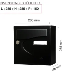 Boite aux lettres Préférence Compact noir mat 9005M
