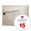 Boite aux lettres Préférence 2 portes ivoire brillant 1015B