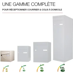 Boite aux lettres Préférence 2 portes ivoire brillant 1015B