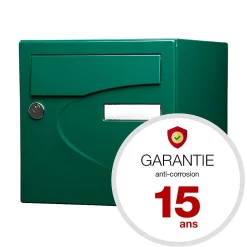 Boite aux lettres Préférence 2 portes vert brillant 6005B