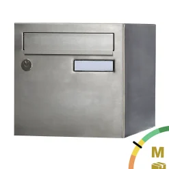 Boite aux lettres Rivage 2 portes inox brossé