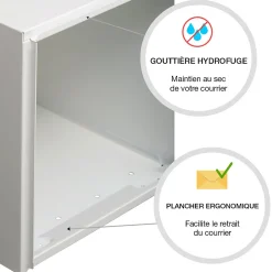 Boite aux lettres Soléa 1 porte Blanc 9010 mat