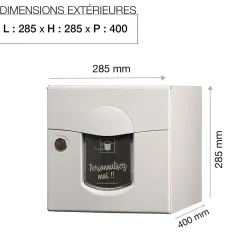 Boite aux lettres Soléa 2 portes Blanc 9010 mat