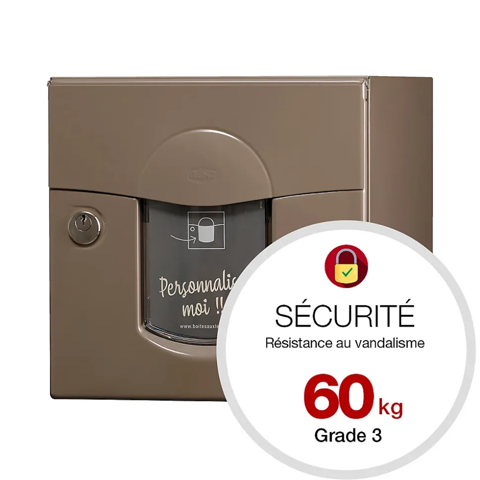 Boite aux lettres Soléa 2 portes taupe RAL 7006 B