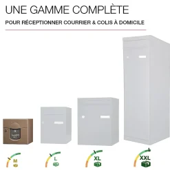 Boite aux lettres Soléa 2 portes taupe RAL 7006 B