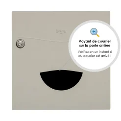 Boite aux lettres Soléa 2 portes Ton pierre aspect sablé RAL 1013MS