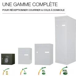 Boite aux lettres Soléa 1 porte Vert mat sablé RAL 6007 MS