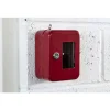 Boite à clés vitrée murale, acier, vitre interchangeable, 152x118x80mm, 2 clés, rouge - THIRARD