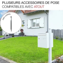 Boite à colis Atout 1 porte blanc mat sablé RAL 9010 MS