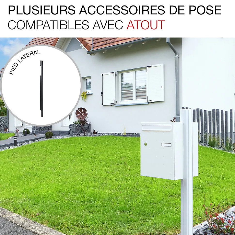 Boite à colis Atout 1 porte Brun brillant RAL 8019 B