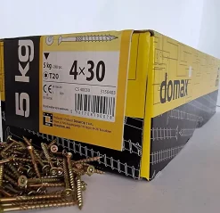 BOITE 5kg - 2855 VIS À TÊTE FRAISÉE 4 x 30, EMPREINTE TORX
