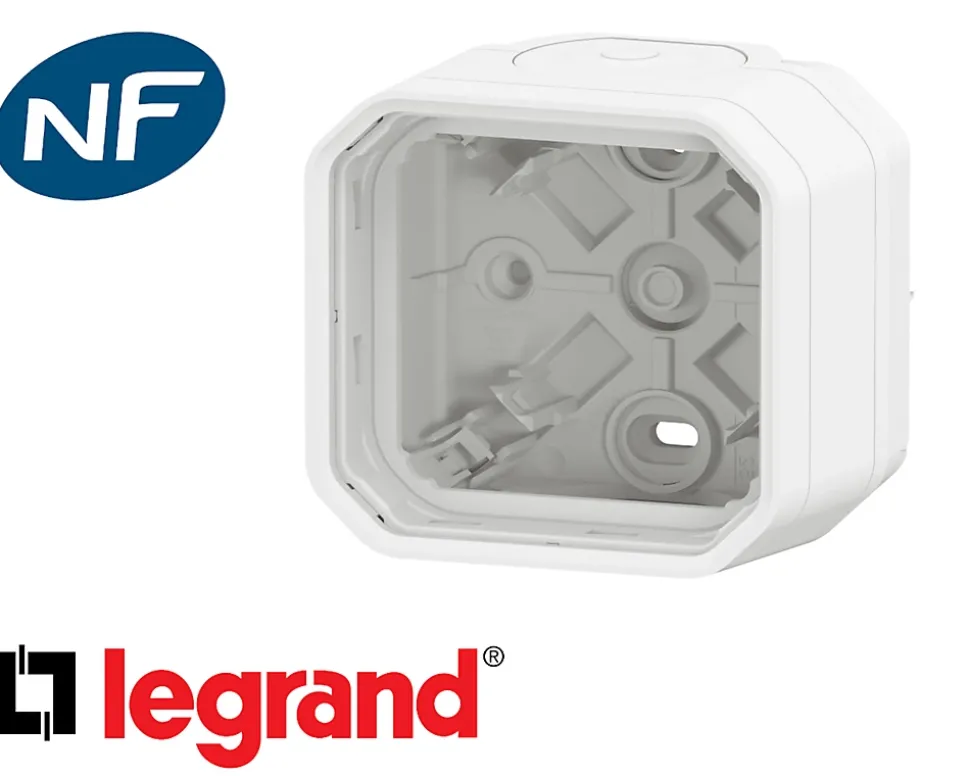 Boitier saillie simple Legrand Plexo™ blanc composable
