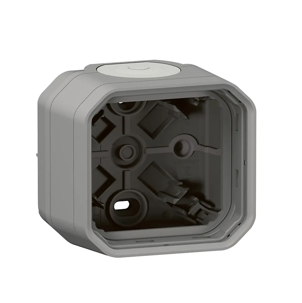 Boitier saillie simple Legrand Plexo™ gris composable