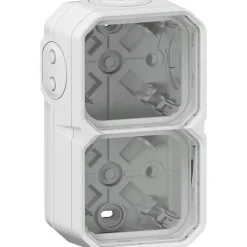 Boitier étanche saillie - Plexo - LEGRAND - 2 postes - 4 embouts
