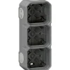 Boitier étanche saillie - Plexo - LEGRAND - 3 postes - 5 embouts