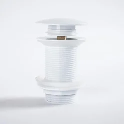 Bonde clic-clac lavabo sans trop plein, blanc