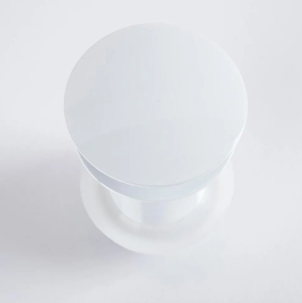 Bonde clic-clac lavabo sans trop plein, blanc