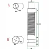 Bonde de douche extra plate avec diamètre 90 mm - installation facile, évacuation rapide - avec tuyau flexible