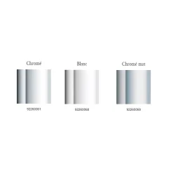 Bonde de douche sortie horizontale VILLEROY & BOCH Tempoplex Plus 90mm avec cache chromé brossé