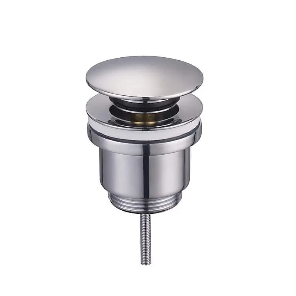 Bonde de lavabo clic-clac universelle - Laiton chromé