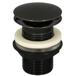 Bonde de lavabo à écoulement libre Ø 66 mm laiton Rousseau effet canon de fusil