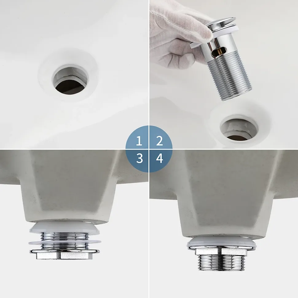 Bonde de Lavabo Pop Up en Laiton Universel AntiBlocage G 1-1/4"