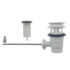 Bonde de Lavabo - Rousseau - Clapet sans tirette - Certifié NF - ABS blanc - 50 mm