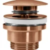 Bonde De Lavabo Universel Rea Clic-Clac Brush Copper