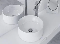 Bonde de Lavabo, vasque, evier universelle chromée sans trop plein, Bonde Pop Up (push-up) Automatique LuxuryBain