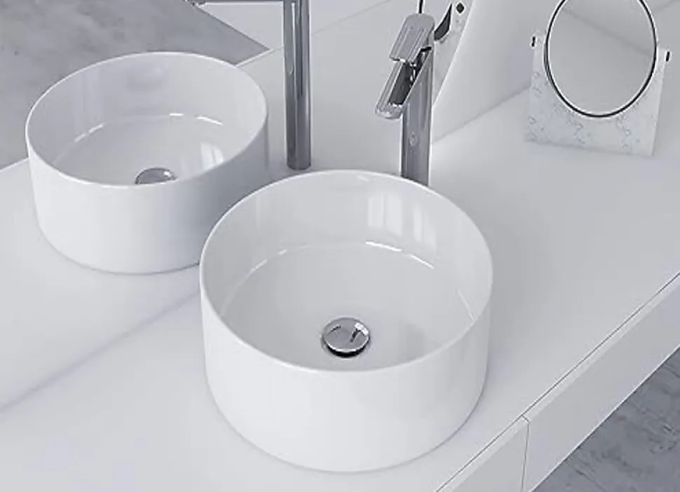 Bonde de Lavabo, vasque, evier universelle chromée sans trop plein, Bonde Pop Up (push-up) Automatique LuxuryBain