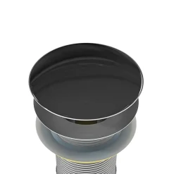 Bonde Pop-up en laiton pour lavabo évier et vasque, sans trop plein - couleur Acier inox - 6,6cm