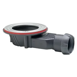 Bonde siphon diam. 90 mm extraplate Wirquin Slim+ à évacuation horizontale pour receveur de douche sortie en 40 mm