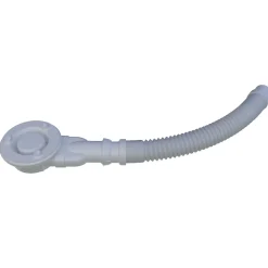 Bonde Siphon extra-plat avec tuyau flexible - Diamètre 90 mm - Siphon de douche - Installation facile et gain de place