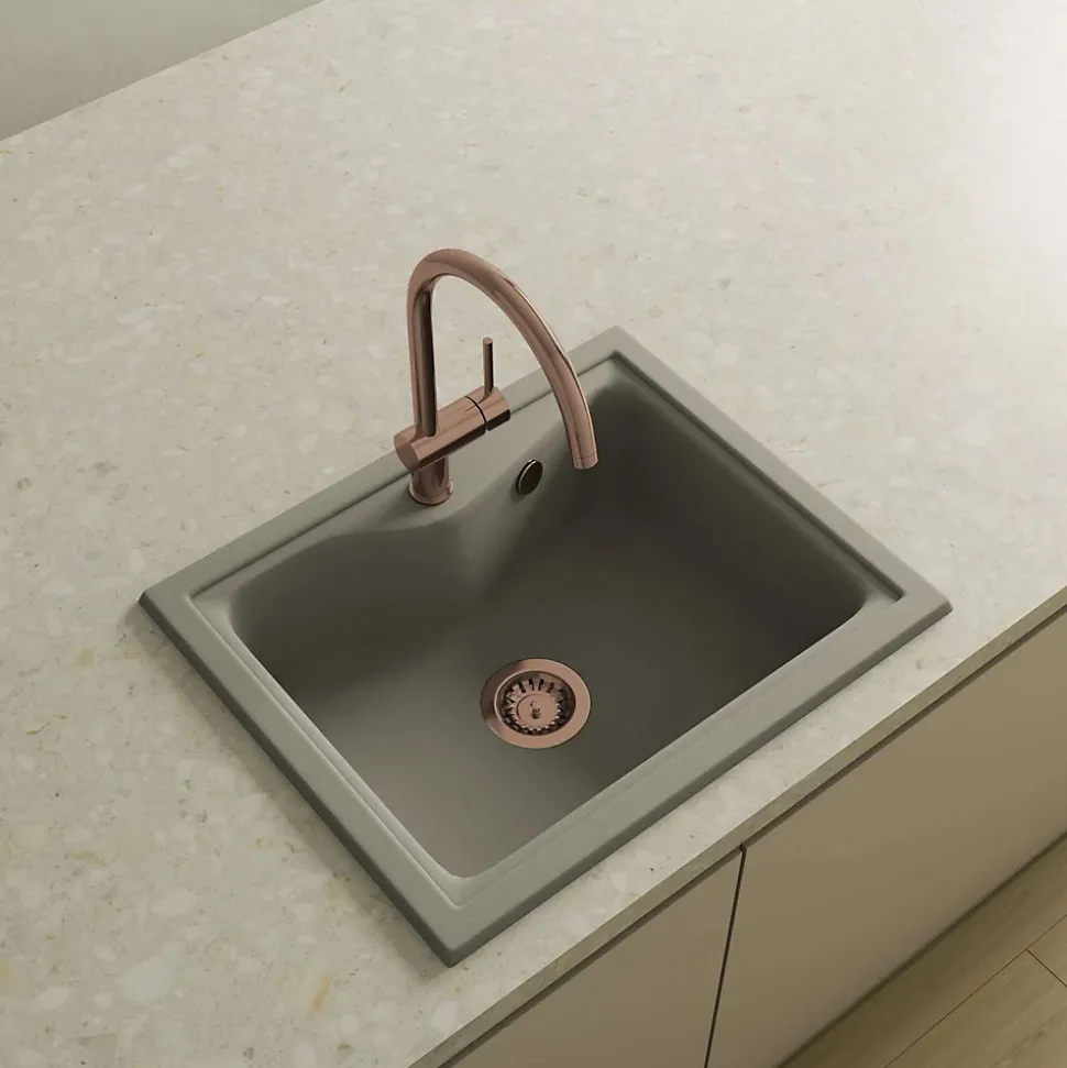 Bonde évier 1 cuve avec vidage automatique diamètre 90 mm couleur blanc