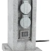 Borne de jardin extérieure Zenitech 4 prises + 2 interrupteurs 5 m