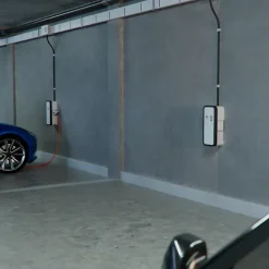 Borne de recharge pour voiture électrique Witty Share 22 kW avec prises T2S et TE. RFID et OCPP - HAGER - XEV1R22T2TE