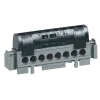Bornier Phase Legrand Lexic 8 Bornes Câble 1,5 À 16 Mm² Noir