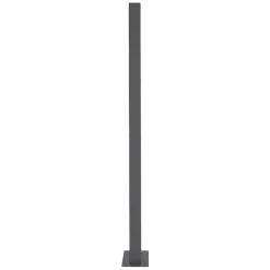 Boîte aux lettres avec support mailbox anthracite moderne avec 2 clés incluses
