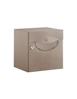 Boîte aux lettres demi profondeur Decayeux Iguane Aubergine Ral 3007