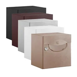 Boîte aux lettres demi profondeur Decayeux Iguane Aubergine Ral 3007
