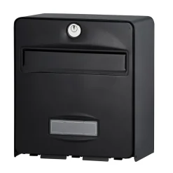 Boîte aux lettres 1 porte Balthazar Noire Burg-Wachter