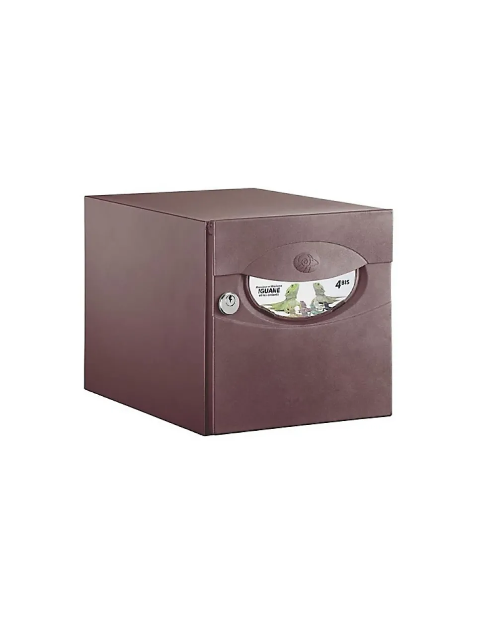 Boîte aux lettres 1 porte Decayeux Iguane Aubergine Ral 3007