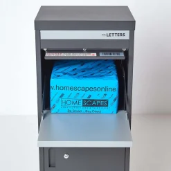 Boîte aux lettres 2 portes Boîte à colis SMART PARCEL BOX Large Gris foncé en acier