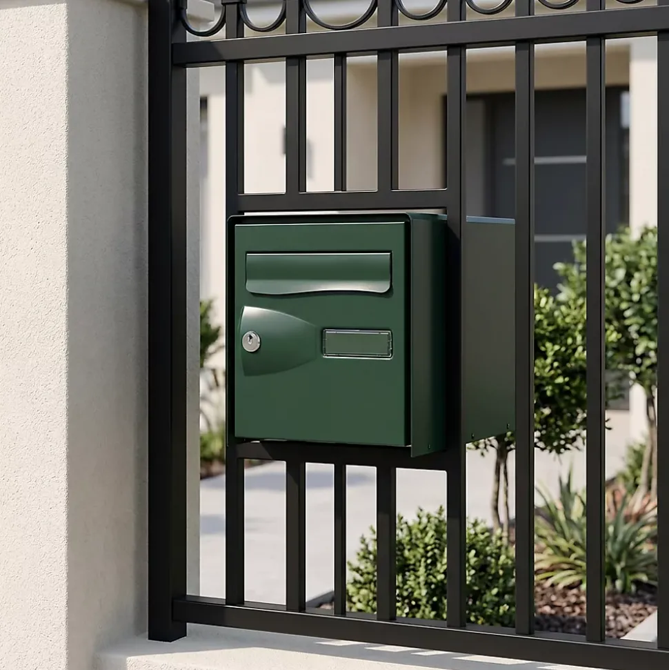 Boîte aux lettres 2 portes Diall Vert