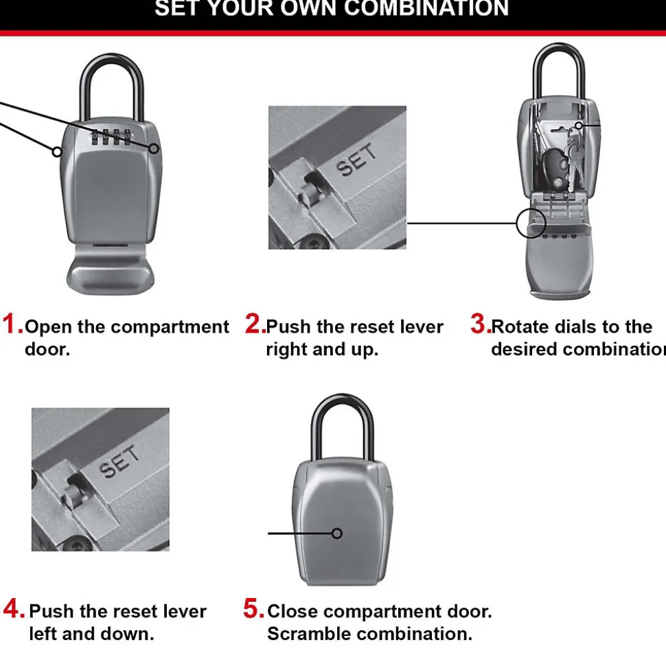 Boîte à clés sécurisée à anse Master Lock Select Access