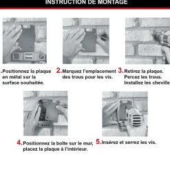 Boîte à clés sécurisée haute sécurité fixation murale Master Lock