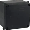 Boîte de dérivation carrée noire IP55 - Solera